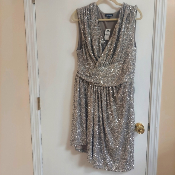 NWT Express Sequin Dress XL - Picture 1 of 4